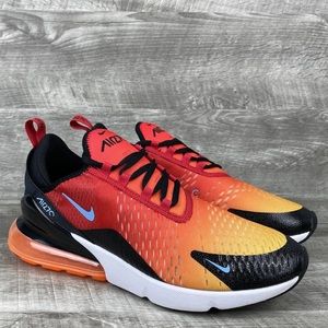 Nike Air Max 270 Sunset 2022 Men Size 11 University Red Gold Runner DQ7625-600